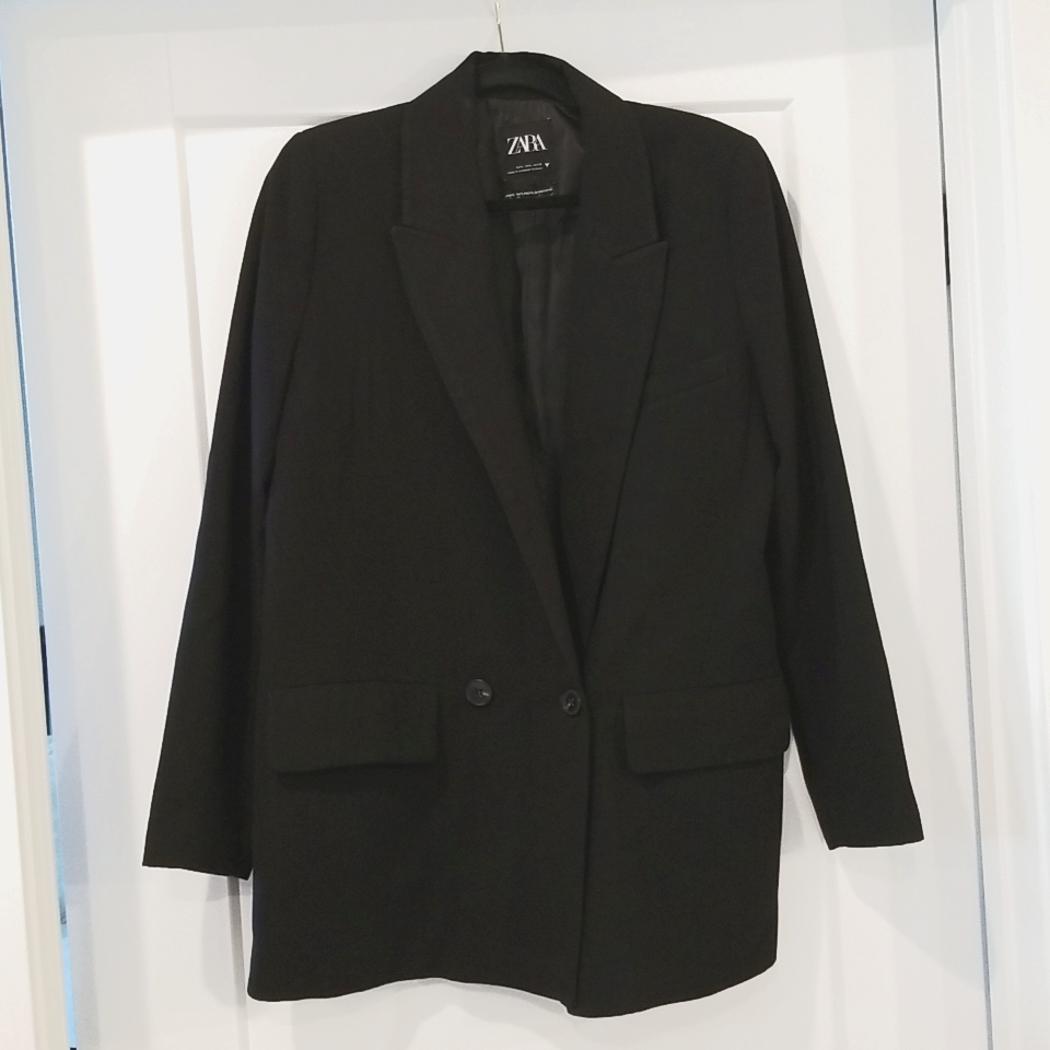 Zara Black Blazer Size L